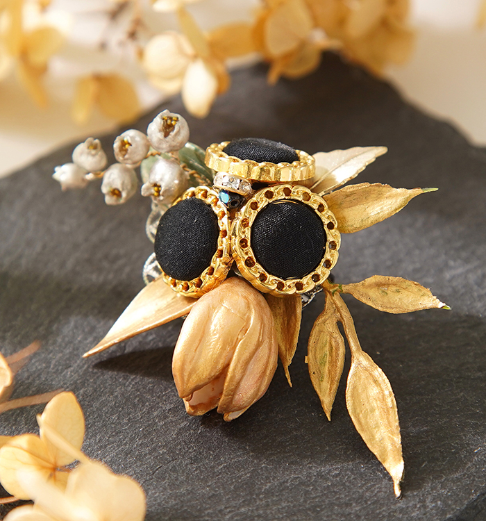 すずらんとチューリップのアンティークブローチ No.5XU-0006-00の通販